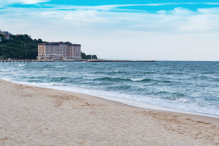 瓦尔纳海滩上黑海