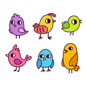 小鸟图标集图片