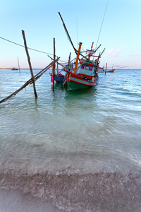 渔船，海海岸