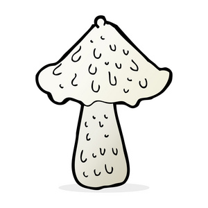 蘑菇的卡通插图