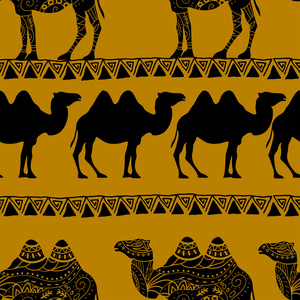 骆驼的无缝模式图片