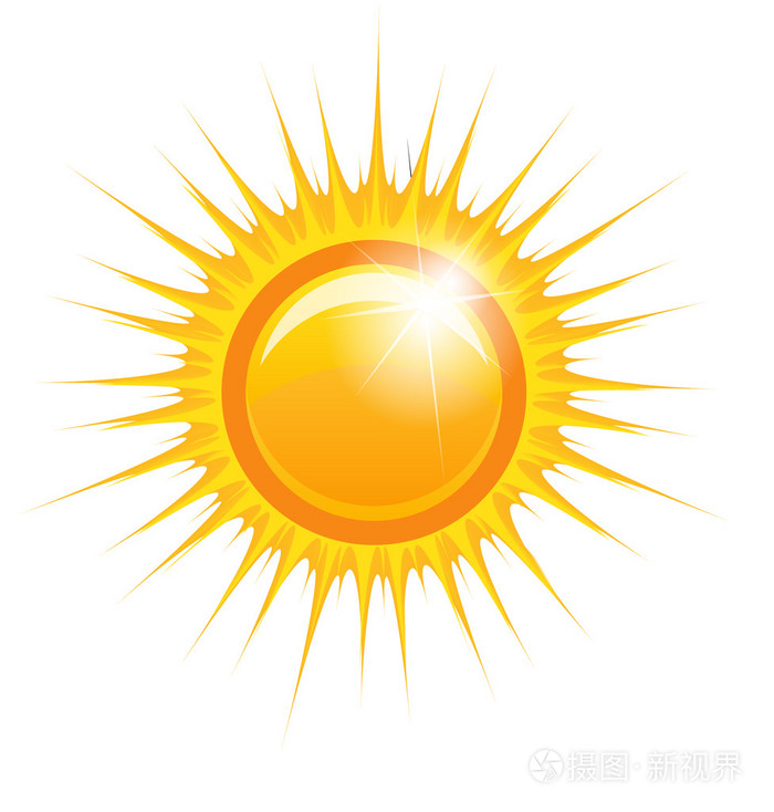 一个抽象的太阳矢量图