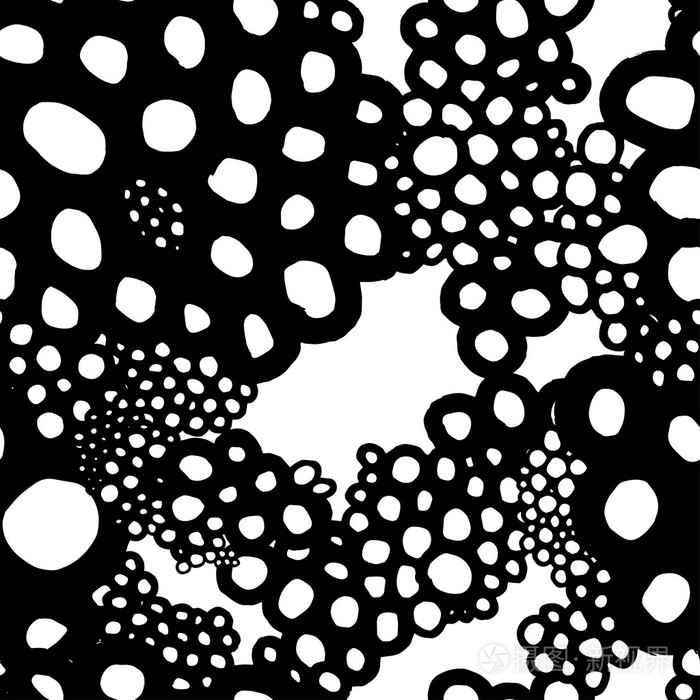 斯堪的纳维亚风格圆点抽象的分子