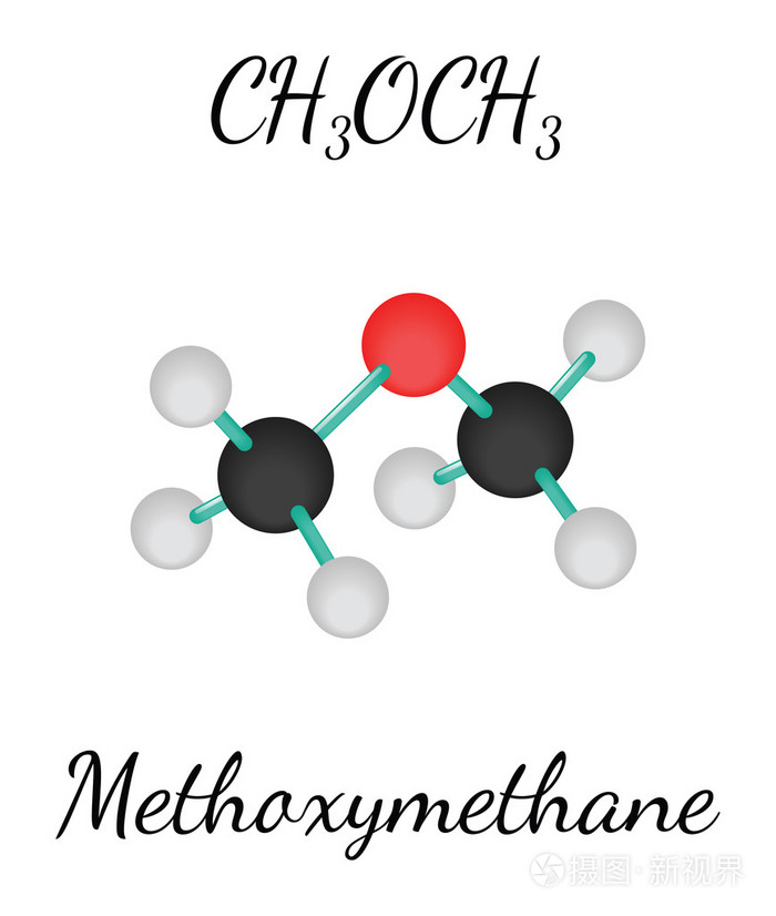 ch3och3甲醚分子
