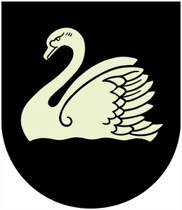 古尔伯内城市的徽章。拉托维亚