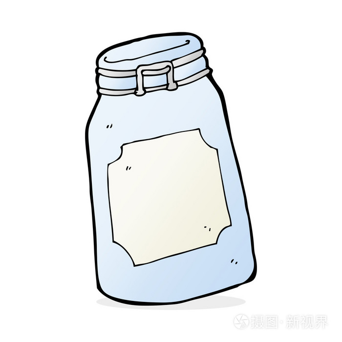 jar的卡通插图