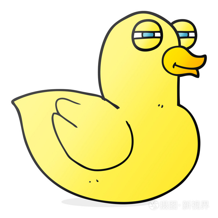 卡通搞笑的橡皮鸭