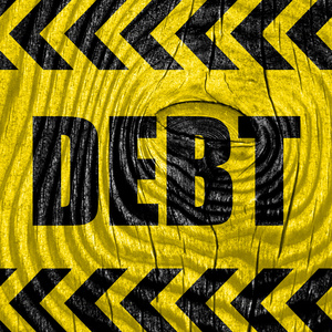 用一些流畅的线条债务标志图片