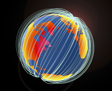 地球周围轨道环图片