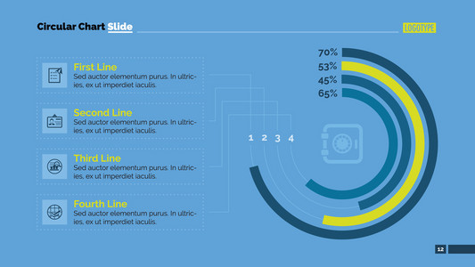 圆形图表幻灯片模板