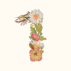 1数字花素材图片 1数字花素材素材 1数字花素材插画 摄图新视界