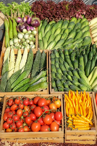 五颜六色的水果和蔬菜背景