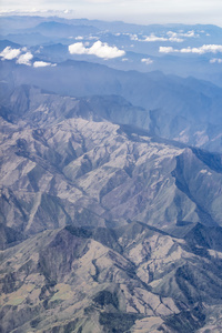 安第斯山脉山区窗口平面视图