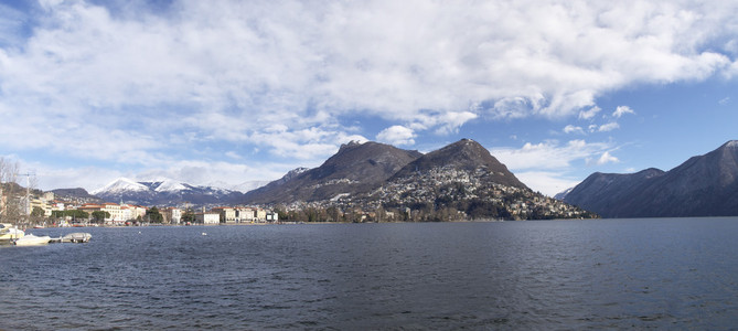 Luagno，蒙特 Bre 雪