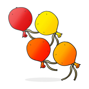 写意画的卡通气球图片