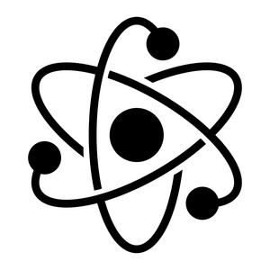 原子分子核符号矢量图标