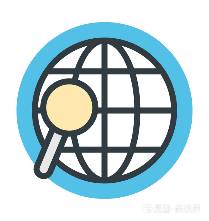 全局搜索彩色矢量图