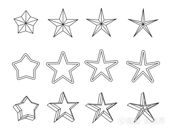 黑色的星星的集合