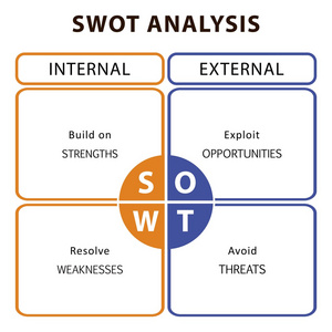 主要目标   内部和外部战略 swot 分析表