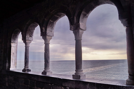 伯明翰，利古里亚，意大利的海湾风景