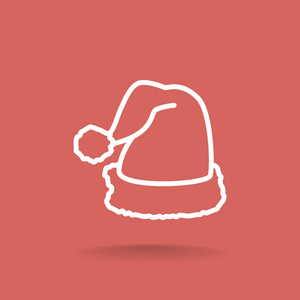 圣诞老人的帽子图标