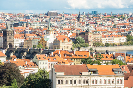 布拉格城市景观视图