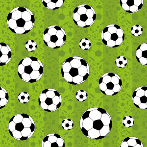 绿色的足球模式