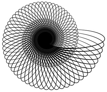 抽象的螺旋单色元素抽象螺旋背景圆形的抽象设计元素抽象的单色线条