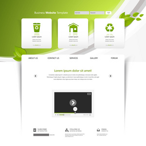 生态商务网站模板设计