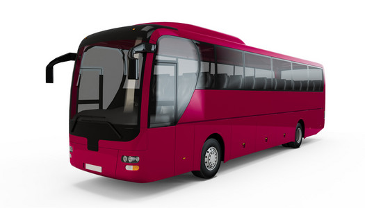 紫色的大旅游巴士