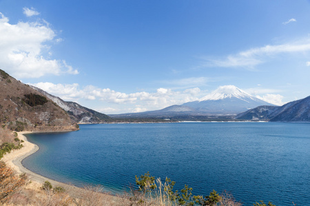 日本富士山莫托苏湖