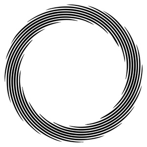 抽象的螺旋同心圆元素