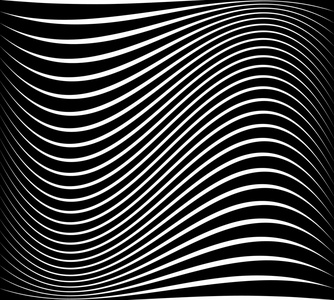 抽象的波浪线模式