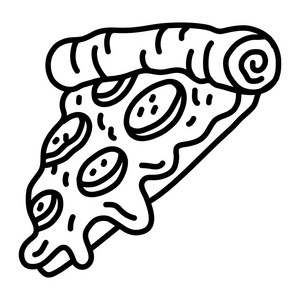 披萨片矢量图标