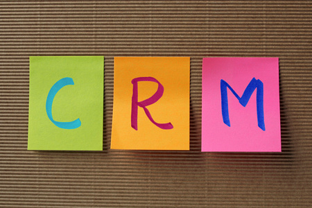 客户关系管理 Crm 首字母缩略词上多彩的棍子