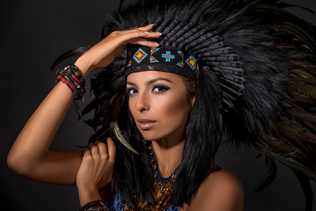 美洲土著服装图片