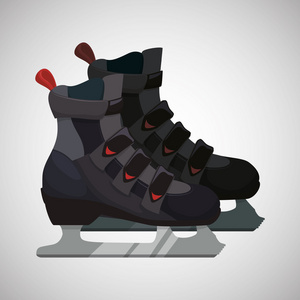 滑冰的图标设计
