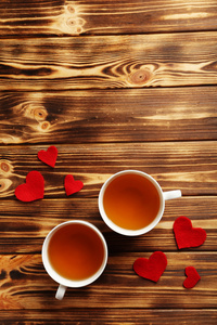 爱心与杯茶图片