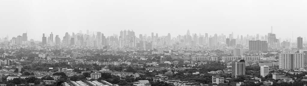 曼谷市全景视图