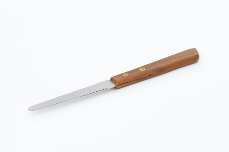 木柄锯齿的刀