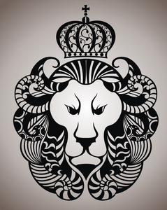 狮子的脸标志标志