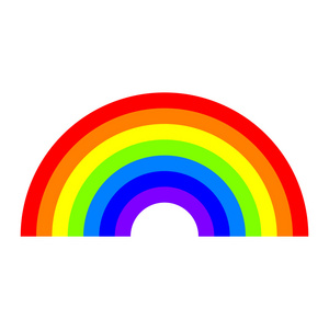 彩虹的颜色矢量图标