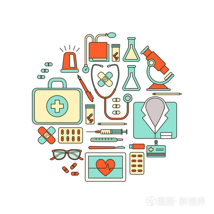 医生和医疗服务的医疗设备