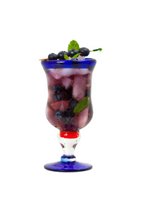 新鲜的蓝莓饮料