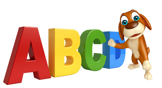 卡通abcd图片