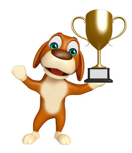人物奖杯cutedog 卡通人物获奖杯照片