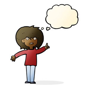 卡通女人提问图片
