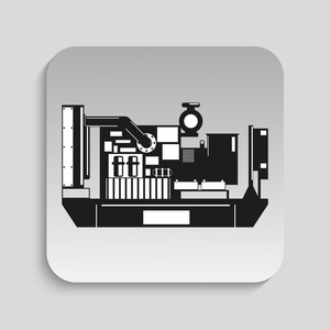 工业设备.机.矢量图标照片