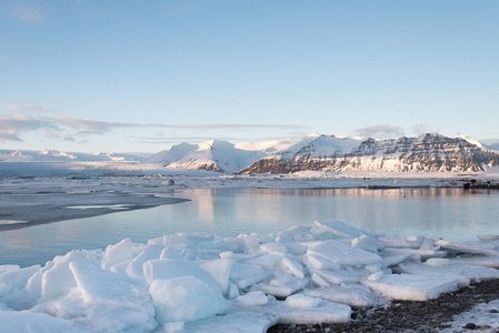 Jokulsarlon，在冰岛冰川湖