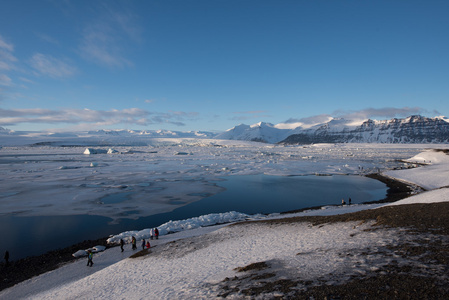 Jokulsarlon，在冰岛冰川湖